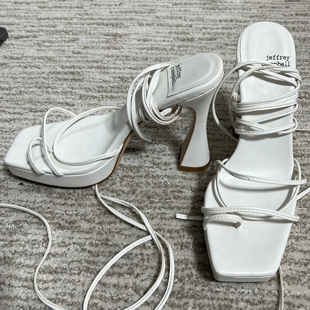 Jeffrey Campbell Primadonna Heel - White - Picture 1 of 5